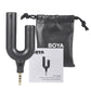 Boya BY-AUM3 U Shape 3.5mm TRRS Microphone Mic with 3-Position Headset Splitter Adapter for IOS and some Android Devices