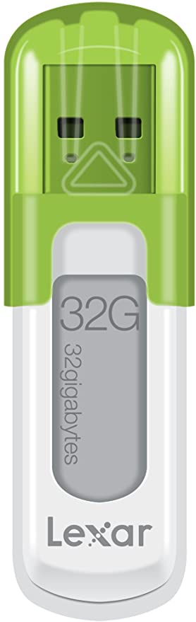 Lexar Plug and Play USB 2.0 Jumpdrive S50 Flashdrive  with 32GB Storage Capacity Compatible with Mac and PC Systems  LJDS50-32GABAS (Green)
