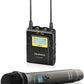 Saramonic UwMic9 96-Channel UHF Wireless Handheld Microphone System 1 Handheld Transmitter and 1 Receiver for Canon Nikon Sony Panasonic DSLR Camera,XLR Camcorder & Smartphone