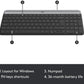 Logitech MK470 Slim Wireless Minimalist Keyboard and Mouse Combo with 1000 DPI, Nano Receiver (Graphite, White)