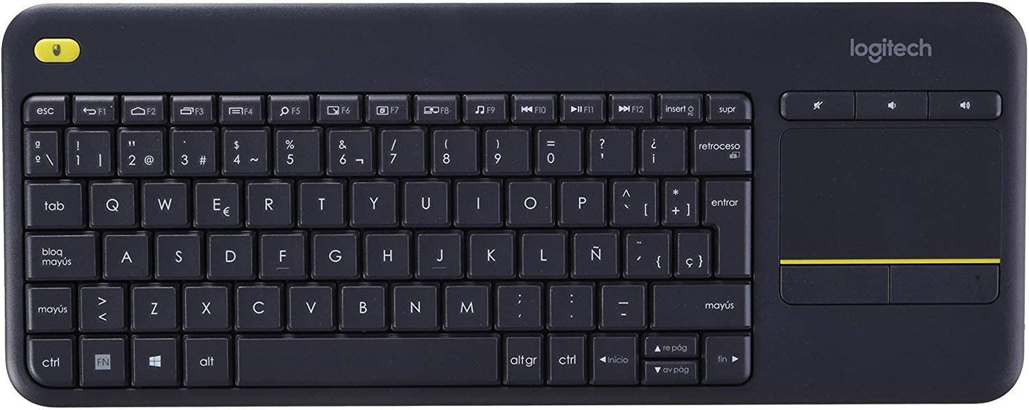 Logitech K400 Wireless Touch Keyboard with Built-In Multi-Touch Touchpad Black