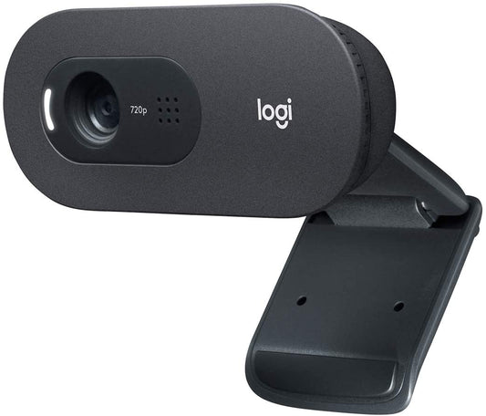 Logitech C505 HD Webcam 720p 30fps with Built-in Mono Mic, 60 Degree Diagonal Field of View, External USB Camera for Desktops, Laptops, PC, and Mac