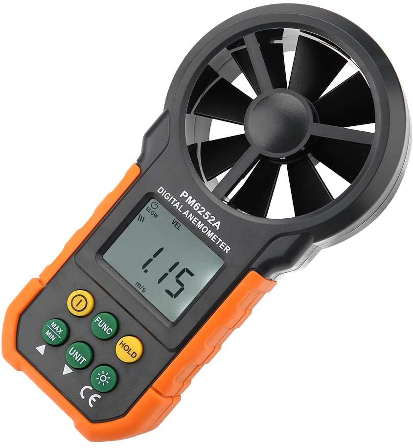 PeakMeter PM6252A Digital Anemometer Wind Speed Air Volume Measuring Meter