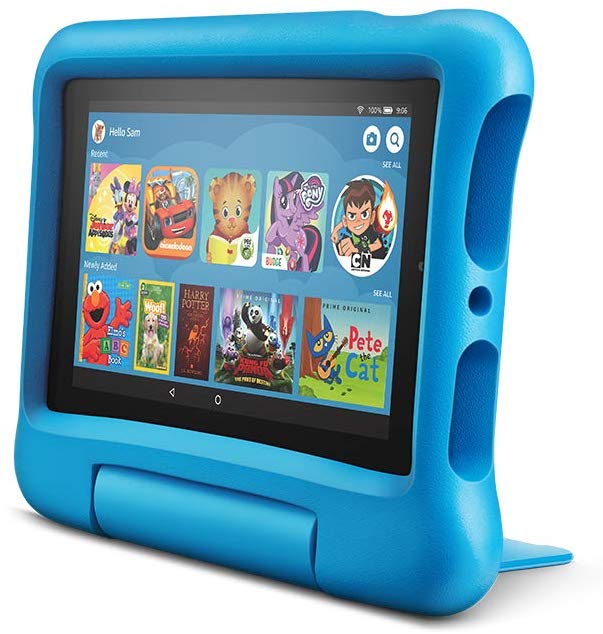 Amazon Fire Kids 7 Tablet 9th Generation with Alexa, 7  Display 16GB with Kid-Proof Case