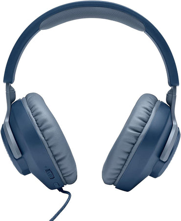 [CLEARANCE] JBL Quantum 100 Over-Ear Wired Gaming Headset with Detachable Microphone, Windows Sonic Spatial Sound Support, and Memory Foam Padded Earpads for PC, Mobile, and Consoles (Black)