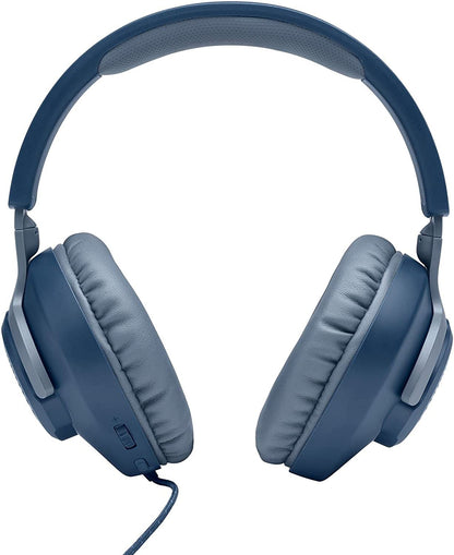 [CLEARANCE] JBL Quantum 100 Over-Ear Wired Gaming Headset with Detachable Microphone, Windows Sonic Spatial Sound Support, and Memory Foam Padded Earpads for PC, Mobile, and Consoles (Black)