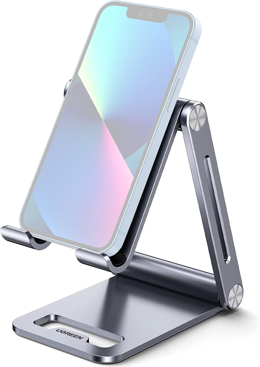 [CLEARANCE] UGREEN Aluminum Alloy Metallic Foldable Portable Stand for Mobile Phones and Tablets (Compatible with 4.9" to 7.9" Devices)| 80708