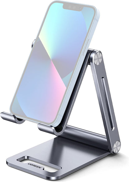 [CLEARANCE] UGREEN Aluminum Alloy Metallic Foldable Portable Stand for Mobile Phones and Tablets (Compatible with 4.9" to 7.9" Devices)| 80708