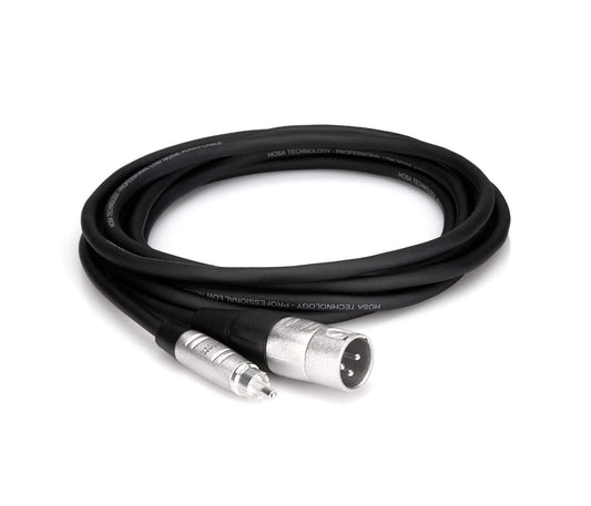 Hosa Technology HRX-003 Unbalanced RCA Male to 3-Pin XLR Male Audio Cable (3')
