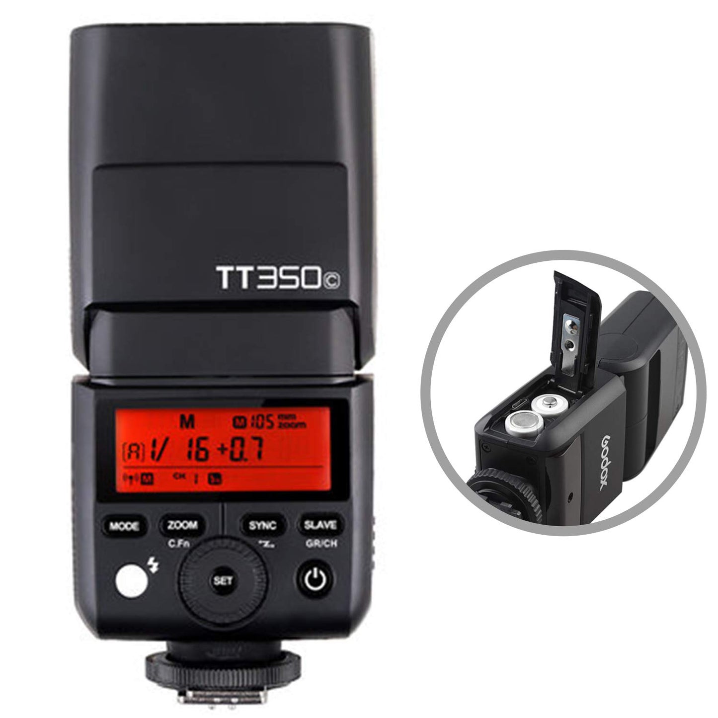 Godox TT350C Mini Speedlite Flash TTL for Canon HSS GN36 1/8000S