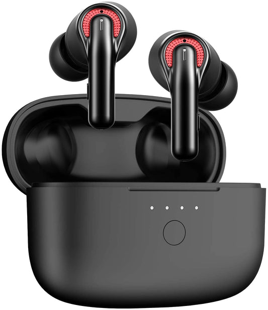Tribit FlyBuds C1 Bluetooth 5.2 True Wireless Earbuds with 50h Playtime and up to 90% Noise Cancellation feature with 4 built-in Mics