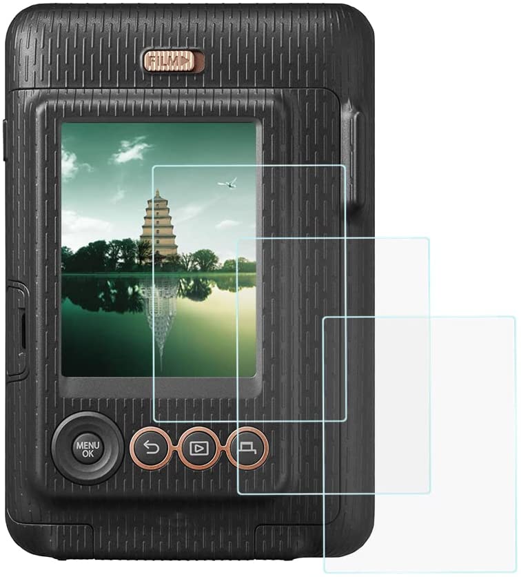 Pikxi 9H 4 Layered Tempered Glass Screen Protector for Fujifilm Instax Mini LiPlay with Installation Kit