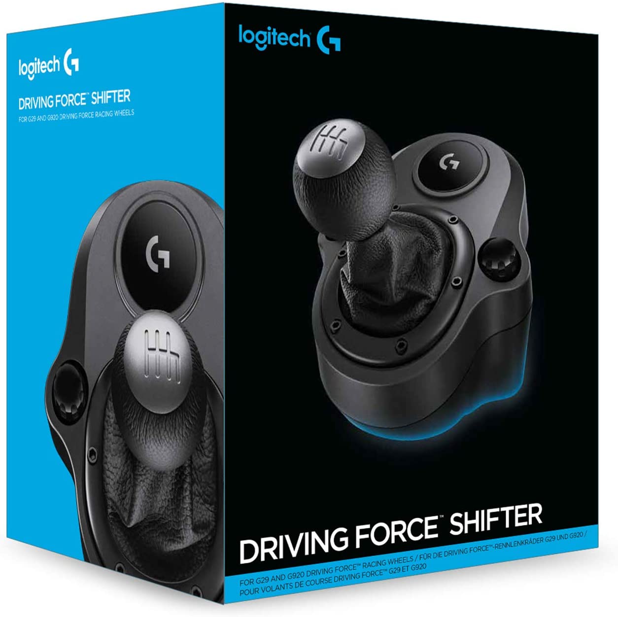 Logitech 6 Speed with Push Down Reverse Driving force Shifter for G29, G923 and G920 Racing Wheels