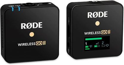 RODE Wireless GO II Single Compact Digital Wireless Microphone System/Recorder with USB Cable for Android Kit (2.4 GHz, Black)