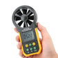 PEAKMETER PM6252B Digital Anemometer Air Speed Velocity Air Flow Meter with Air Temperature Humidity RH USB Port