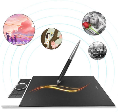 [CLEARANCE] XP-Pen Deco Pro Small 9in x 5in Ultrathin Graphic Drawing Pen Tablet with 60 Degrees Tilt Function, Double-Wheel Toggle, 8 Express Hotkeys and A41 Battery-Free 8192 Levels Pressure Sensitive Stylus for Digital Arts