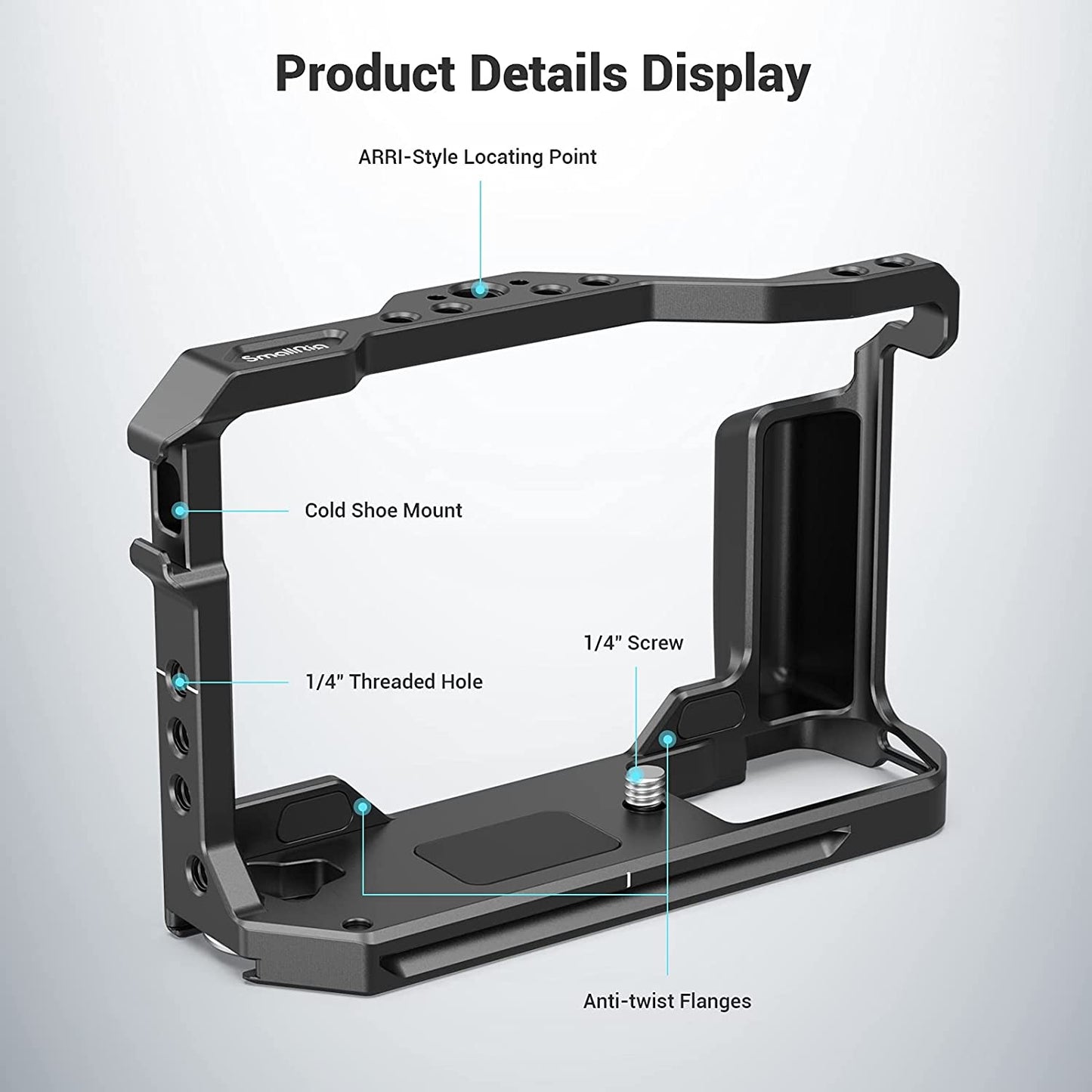 SmallRig Camera Cage Designed for Fujifilm X-E4 with Anti-twisting Design 3230