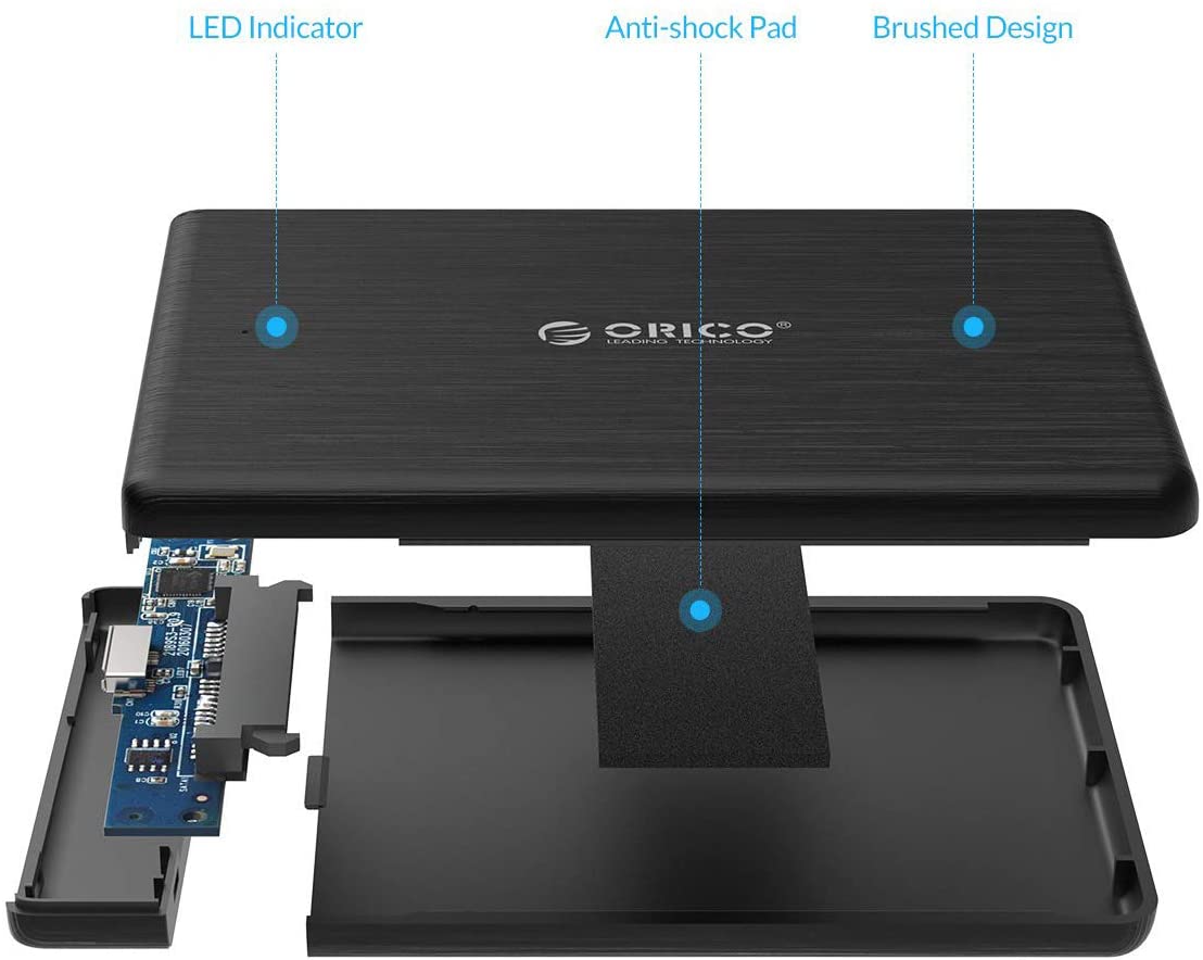 Orico USB 3.0 2.5 Inch External Hard Drive Enclosure for SATA HDD/SSD Tool