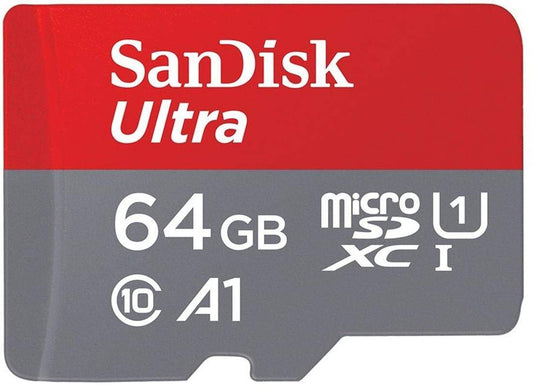 SanDisk Ultra 64GB A1 Micro SD Card SDSQUAR-064G w/ Adapter (100mb/s)