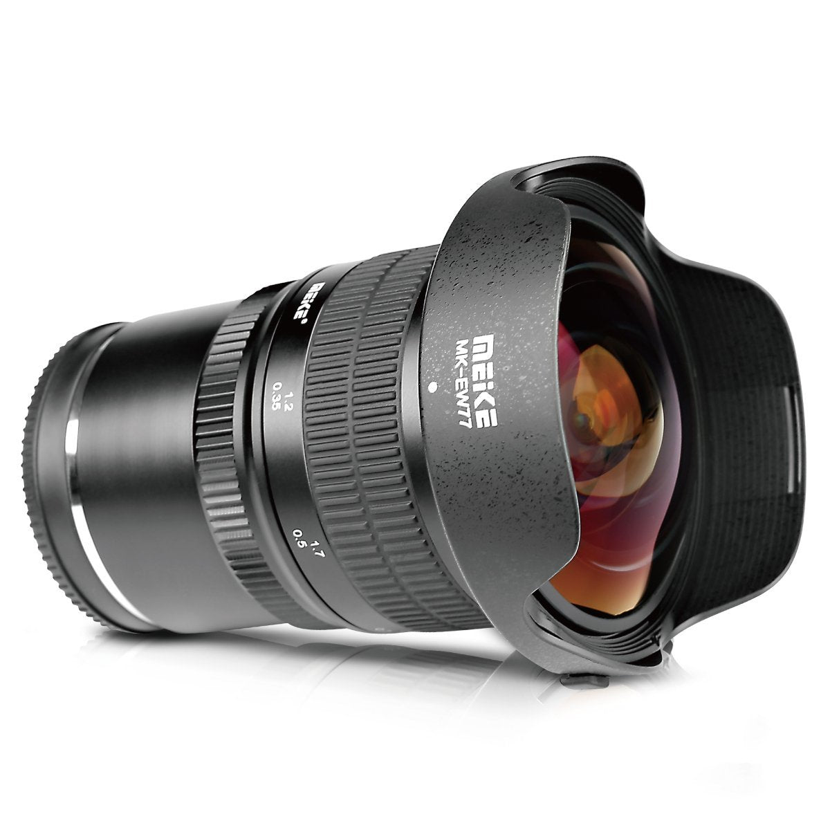 Meike MK-8mm 8mm f/3.5 fisheye Fish Eye Lens Panasonic/Olympus GX50 GX80 GH5 GH8 G85 Mirrorless Camera with APS-C