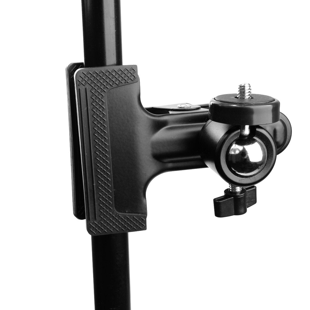 Pxel AA-CT1 Tripod Camera Clip Clamp Flash Holder Mount with 360 Swivel Photography Ball-Head 1/4" Threaded Screw for Camera Tripod, SLR, DSLR, Video Cameras, Studio Backdrop Camera
