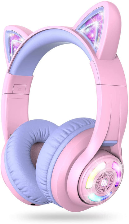 [CLEARANCE] iClever BTH13 Bluetooth 5.0 Headphones with 3 setting Volume Limiter Features and up to 45H Playtime for Kids 3-16yrs old C04-2083N-01