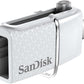 SanDisk Ultra 32GB USB 3.0 Flash Drive to Micro USB OTG for Smartphones (WHITE, BLACK) | Model - SDDD2-032G-GAM46W / GAM46