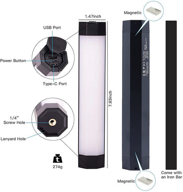 [CLEARANCE] Luxceo P200 Full Color RGB Video Light with Color Temperature Control using App Control
