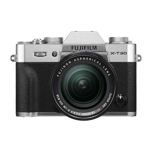 FUJIFILM X-T30 Mirrorless Digital Camera with 18-55mm Lens (Silver)