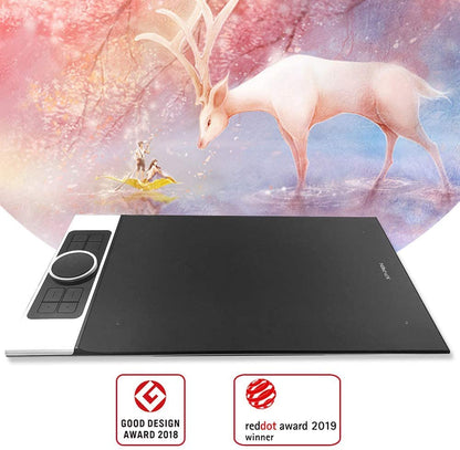 [CLEARANCE] XP-Pen Deco Pro Small 9in x 5in Ultrathin Graphic Drawing Pen Tablet with 60 Degrees Tilt Function, Double-Wheel Toggle, 8 Express Hotkeys and A41 Battery-Free 8192 Levels Pressure Sensitive Stylus for Digital Arts