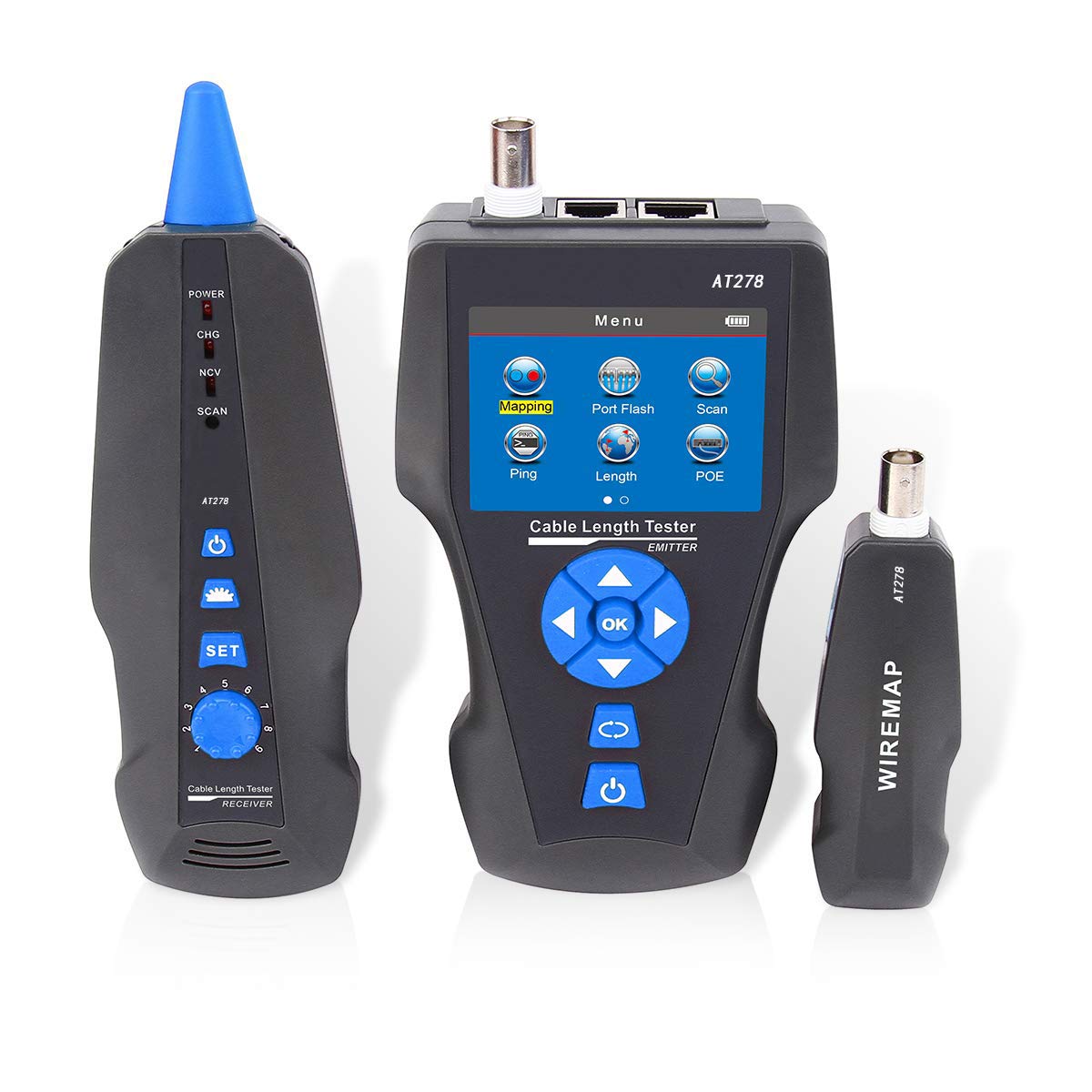 NOYAFA NF-8601S TDR LCD Tester Network Cable Tester Tracker RJ45 RJ11 Lan Cable length Telephone Tracker POE PING Voltage Detector