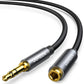 UGREEN 3.5mm AUX Male to Female Gold-Plated Aluminum Extension Cable with HiFi Stereo Audio for Laptop, PC, Smartphone (Available in 1M, 1.5M, 2M, 3M, 5M) | 10538, 1059