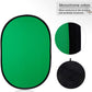 PXEL LSF-MS1520G 150x200cm Collapsible Chromakey 2-in-1 Double Sided Blue and Green Backdrop with 200cm Stand Support