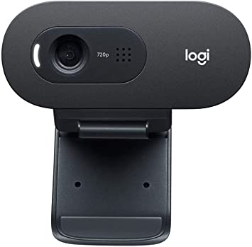 Logitech C505 HD Webcam 720p 30fps with Built-in Mono Mic, 60 Degree Diagonal Field of View, External USB Camera for Desktops, Laptops, PC, and Mac