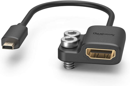 SmallRig 3021 Ultra Slim 4K High Quality HDMI Adapter Cable HDMI Type-A (Female) MICRO HDMI Type-D (Male)
