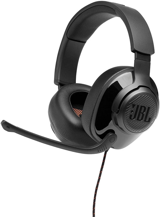 JBL Quantum 200 Black Wired Over-Ear Gaming Headset for Gamers and Livestreamers