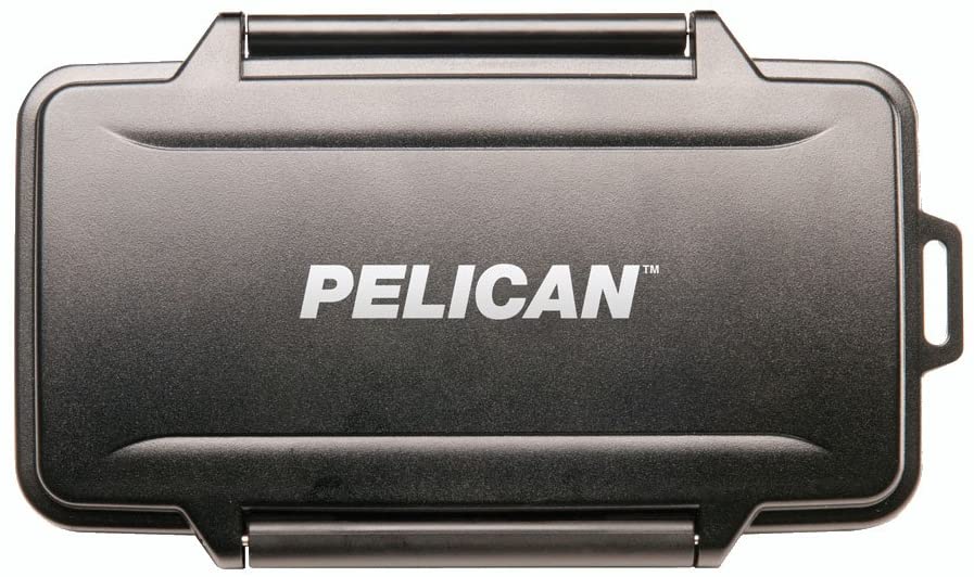 Pelican Durable Memory Card Case for SD Cards and MiniSD 6-MiniSD, and 6-MicroSD Card Slot Holders (BLACK) | Model - 0910