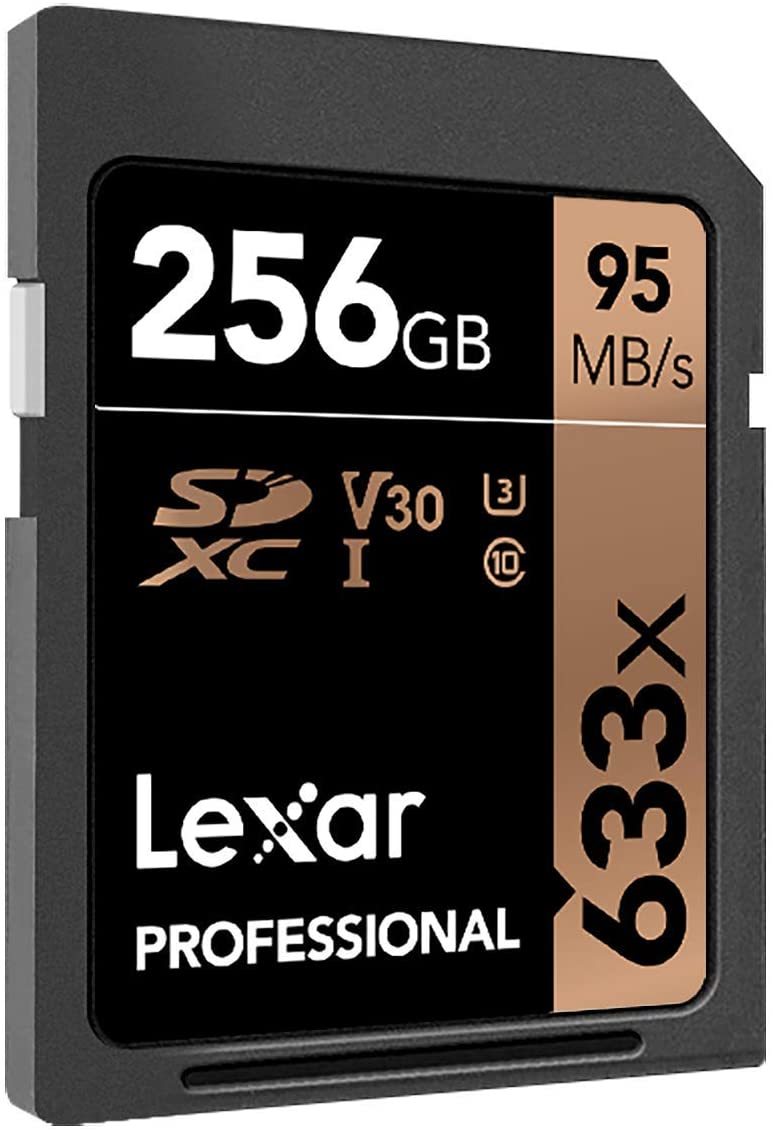 Lexar Professional High Speed SDXC Memory Card with 256GB Memory Capacity LSD256CBAP633