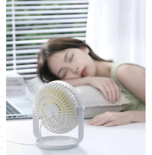 Yoobao F2 Pro 10000mAh Rechargeable Desktop Fan with 360 Degree Rotation, 3 Fan Modes, Up to 50 Hrs. USB Type C