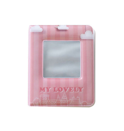 [CLEARANCE] Pikxi Cute Lovely Photo Album 36 Pockets 2.5 x 3.9 Inch Pictures Holder (White, Purple, Pink, Blue)