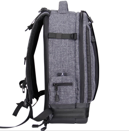 [CLEARANCE] Eirmai Durable Waterproof Nylon Camera Backpack Splash-Proof and Tear Resistant Travel Bag (fits 2 DSLR Body Cameras, 5 Lenses, Laptop and Tripod) (Gray)