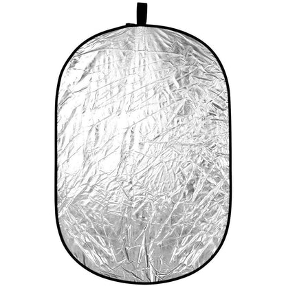 Godox 100 x 150 CM 2-in-1 Collapsible Reflector for Photoshoots Indoor Outdoor Photography (White/Silver)