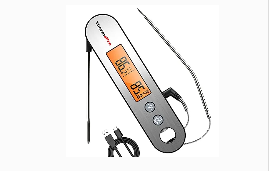 Thermopro TP-610 2-in-1 Dual Probe Waterproof Meat Thermometer with In – JG  Superstore