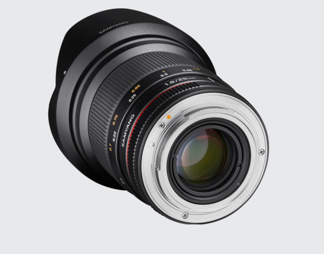 Samyang Manual Focus 20mm f/1.8 ED AS UMC Lens for Fujifilm X Mount