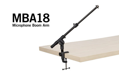 SAMSON MBA18 18-Inch Microphone Boom Arm Suitable for Radio, Podcast and Home Studio Setup