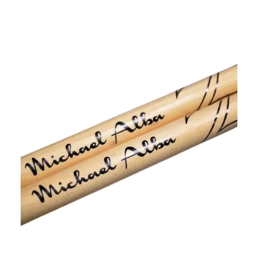 Zildjian Michael Alba Signature Drumsticks Hickory Fusion Tip 9 Gauge for Drums and Percussion | ZASMA