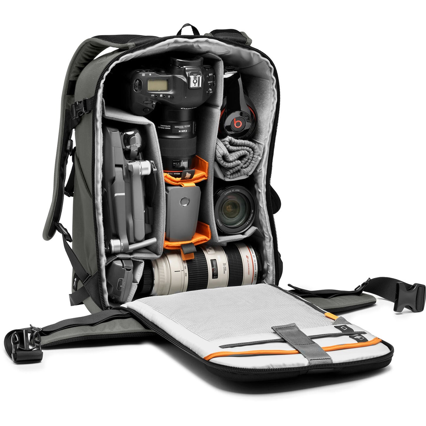 Lowepro Flipside BP 400 AW III Black Camera Backpack Bag Water Resistant with Adjustable Dividers for DSLR Cameras Lens