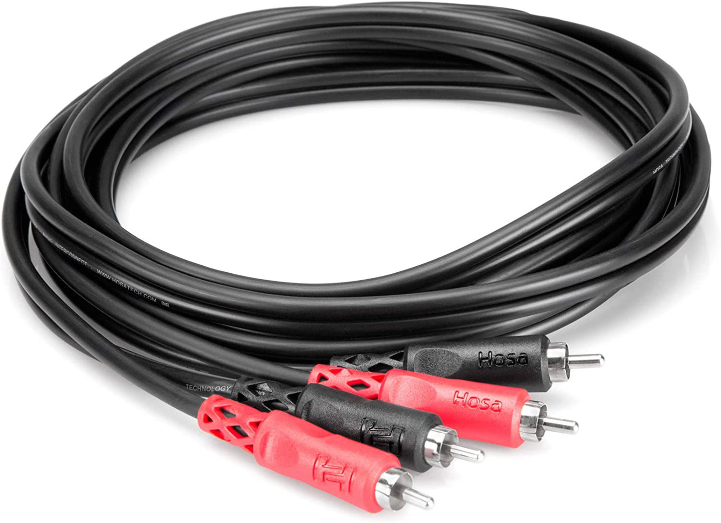 Hosa Technology CRA-202 Nickel Plated Dual RCA to Dual RCA Stereo Interconnect, 2 Meters