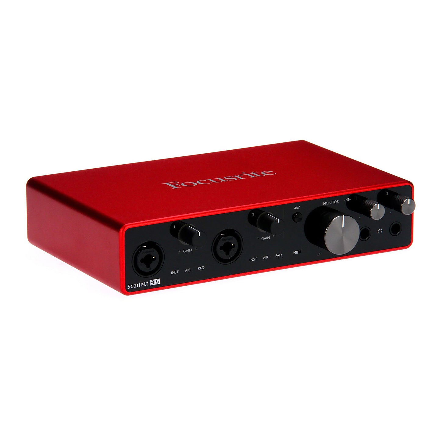Focusrite Scarlett 8i6 3rd Gen USB Type-C Audio Interface with 2 Mic/Instrument Inputs, 24-bit/192kHz Resolution, Switchable Air Mode