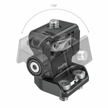 SmallRig Swivel and Tilt Adjustable Monitor Mount with 2 x 1/4"-20 Screws Mount 1.5kg Support Aluminum Construction Rubber Padding 2904B
